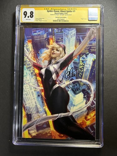 Spider-Gwen Ghost Spider #1 virgin - CGC 9.8 signed by Artgerm - HIGHEST GRADED