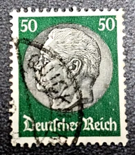 Stamp Germany Deutsches Reich Hindenburg 50 Pfennig 1933 Mi. Nr. 525 (33545)