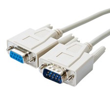 15ft 5m Serial Extension Cable RS-232 DB9 Male to Female Straight-Through cable