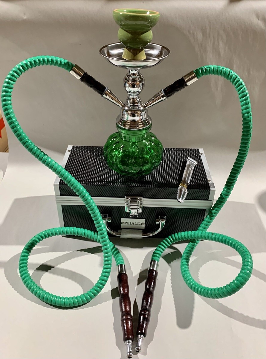 INHALE®️10 INCH 2 HOSE AVALANCHE SMALL PUMPKIN HOOKAH IN A HARD