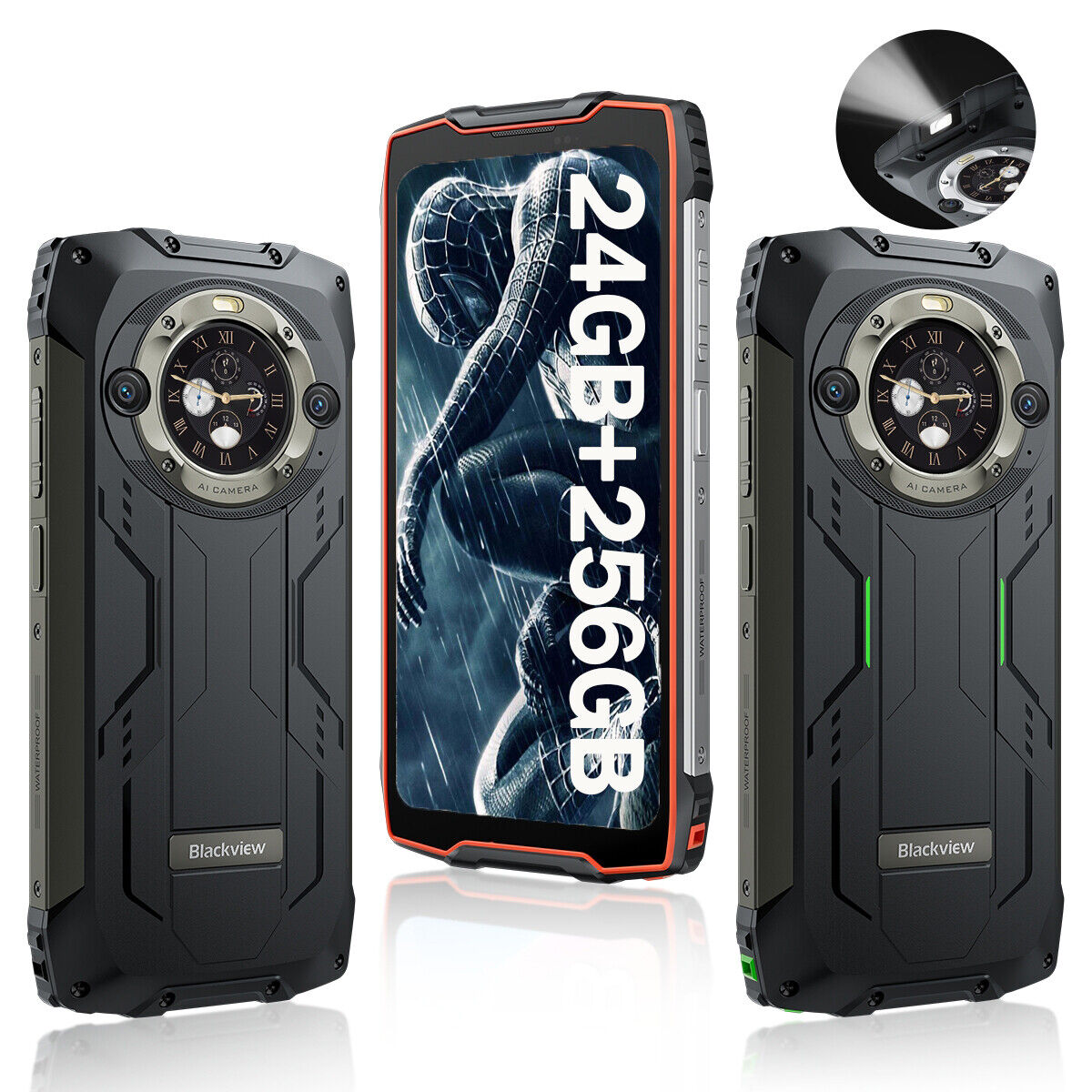 Blackview BV9300 Pro Rugged Smartphone 15080mAh 24GB+256GB 120Hz Rear Display Blackview BV9300 Pro Rugged Smartphone 15080mAh 24GB+256GB 120Hz Rear Display