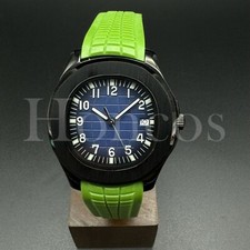 Custom Made PP Style Watch NH35 Automatic Movement Aquanaut D/BL Dial BK Case LG