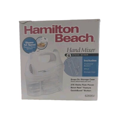 Hamilton Beach Hand Mixer 6 Speed | Model: 62695V, White