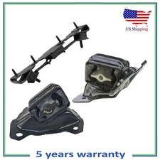 Set 3PCS Engine Motor & Transmission Mount For 08-12 Jeep Liberty 3.7L 4WD. RWD.