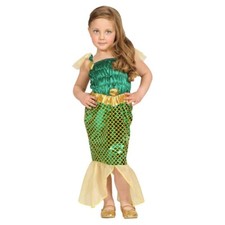 KINDER MEERJUNGFRAU KOSTÜM Karneval Fasching Mädchen Märchen Nixen Kleid 98-104