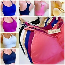 3-6 Sports Bras Yoga ActiveWear Workout RACER BACK MISS PLUS SIZE GIFT PACK 5015