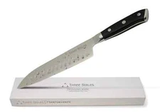 7'' Santoku Knife German High Carbon Steel G10 Handle Ultra Sharp Chef's Knife