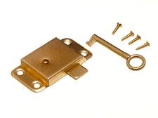 Wardrobe / Cupboard Lock  63mm 2 1/2 Inch With Keys + Screws | Onestopdiy New
