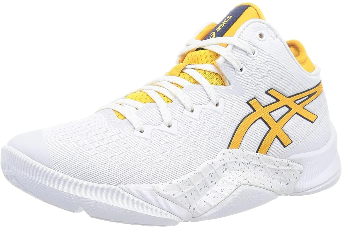ASICS Basketball Shoes UNPRE ARS 1063A036 White Yellow US9.5(27.5cm)