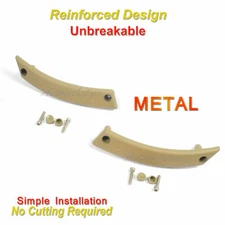 98 VW Beetle Pair UPGRADED Metal Interior Door Panel Pull Handle Repair Kit Tan