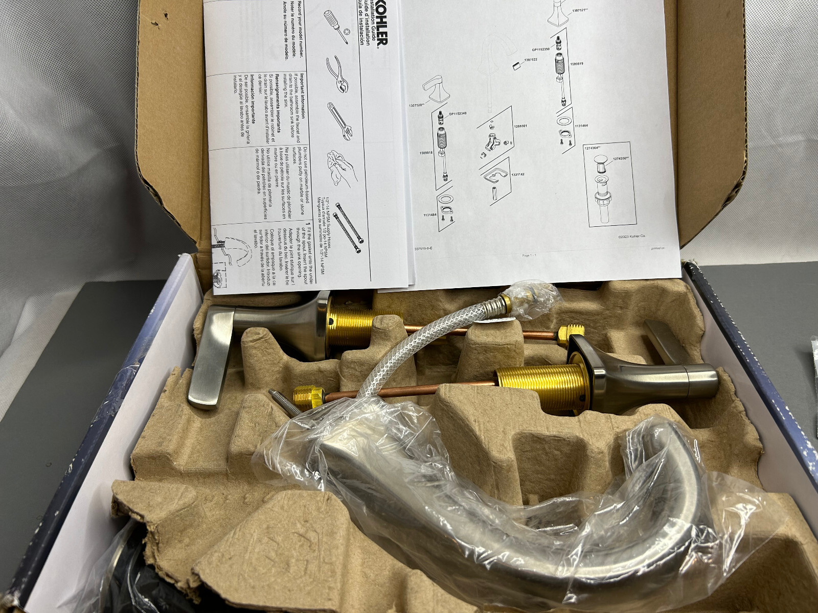 Kohler Maxton R224774DBN Widespread Bathroom Faucet in Vibrant