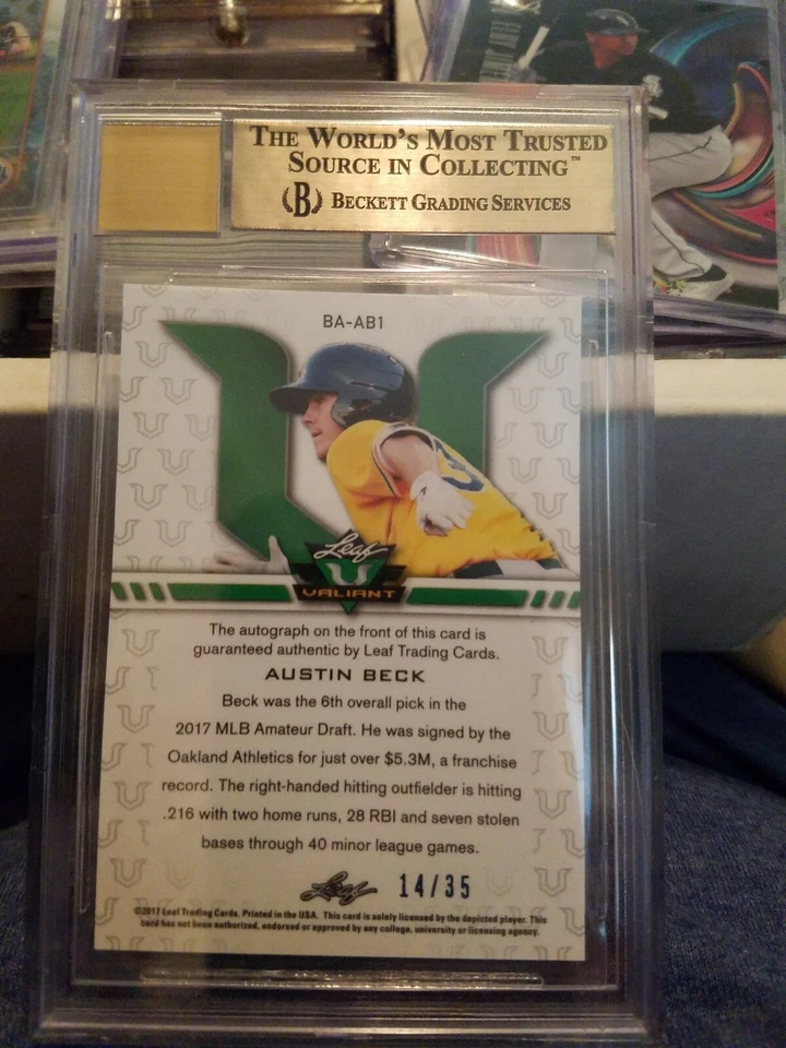 17 Leaf Valiant Austin Beck Blue 14/35 BGS 9.5 - Image 3 of 3