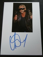 Udo Dirkschneider "Accept" autograph signed 10x15 cm index card with magazine image