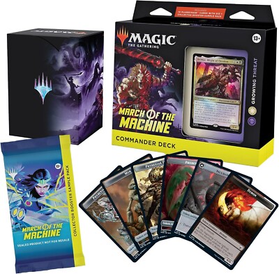 Magic The Gathering March of the Machine Commander Deck - Growing Threat MTG  NEW