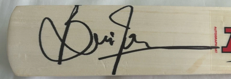 WEST INDIAN CRICKET SUPERSTAR BRIAN LARA  SIGNED MRF MINI BAT - image 2 of 2