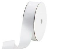 50 Yards 1.5" White Grosgrain Ribbon for Gift Wrapping Bow Crafting Decor