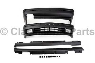 Full PLASTIC body kit front rear bumper spoiler side skirt for BMW