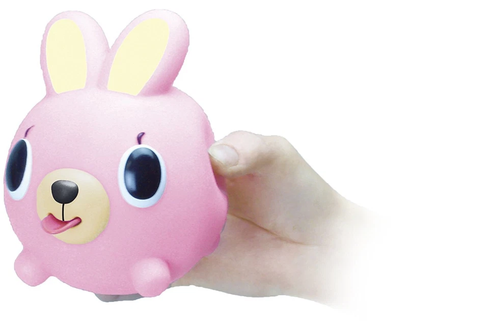 Oshaberi Doubutsu Japón Chirrido Squishy Prensa Animal Bola Juguete Lindo Conejo Foto 3 de 3