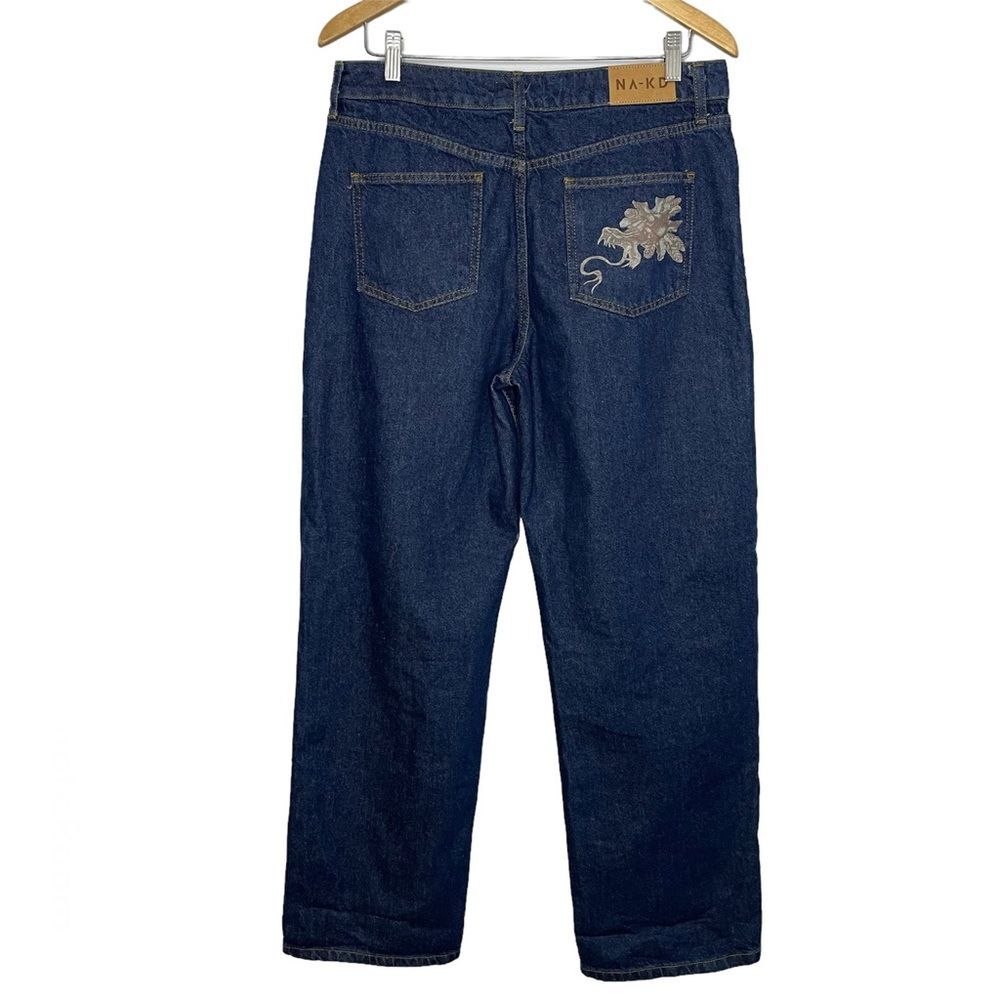 Nakd Straight Leg High Waist Jeans NA-KD Straight High Waist Jeans