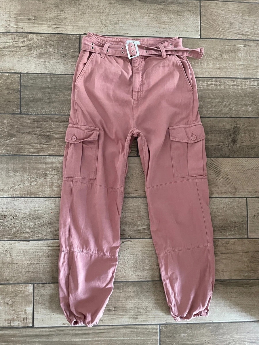 Topshop pink shop cargo pants