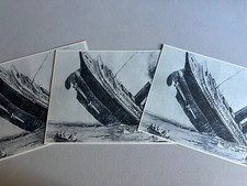 RMS LUSITANIA SINKING, BEAUTIFUL REPRINT DRAWING, 8.5 X 11
