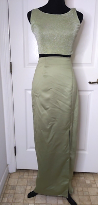 2 piece sage green dress Victoria Off Shoulder Maxi Dress main image 1