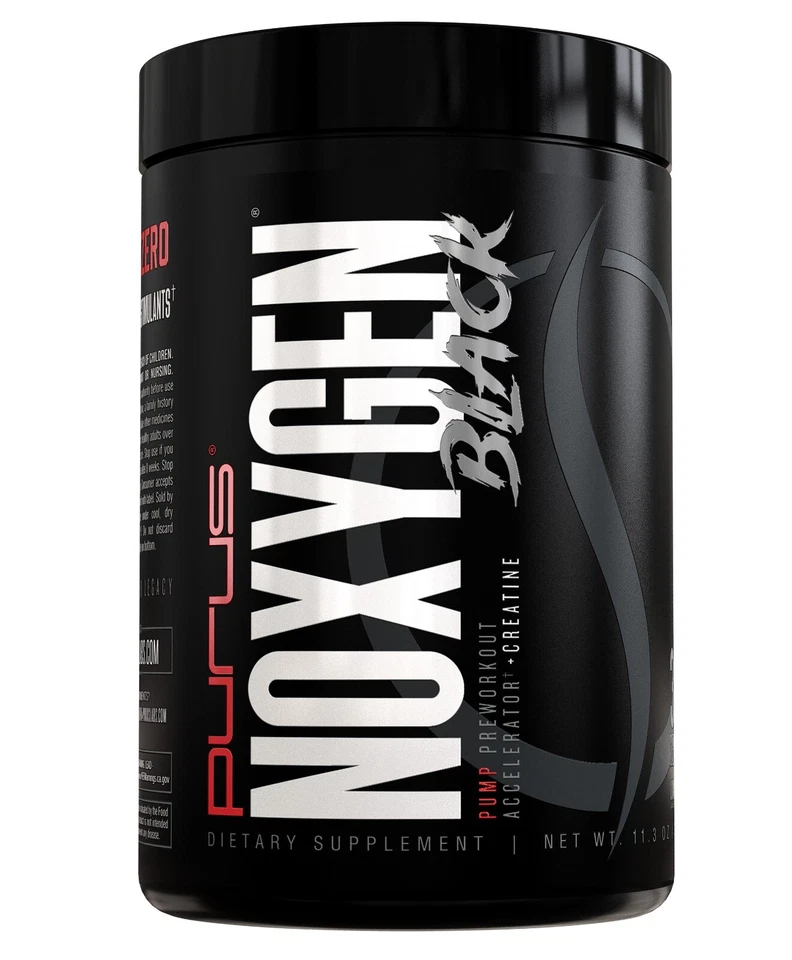 Noxygen Black by Purus Labs: Extreme Pump Pre-workout Accelerator with Creatine - Image 2 of 4