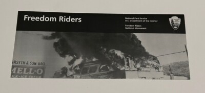 2026 Freedom Riders National Monument Park Unigrid Brochure Map NEWEST Alabama