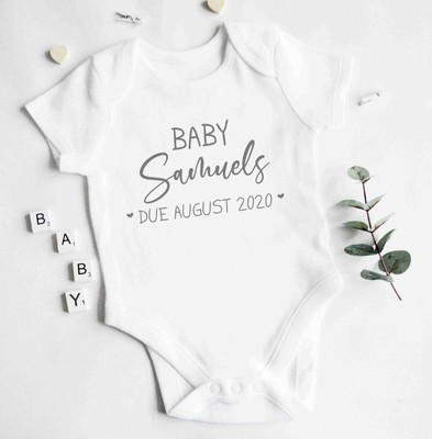 personalised newborn baby grow