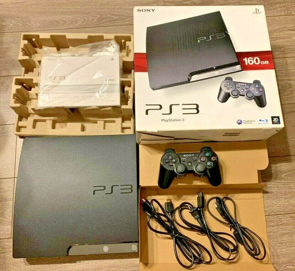 PS3 PlayStation 3 160GB CECH-2500A Black Console Used Tested Boxed SONY  Japan