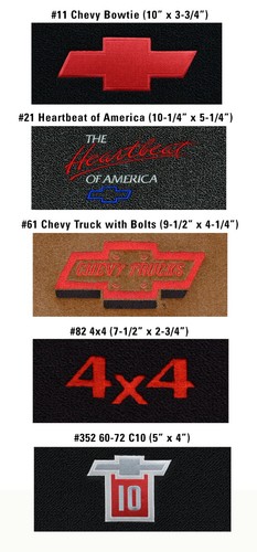 71-87 Chevy/GMC Truck Cutpile Floor Mats with / without Logo *Made in USA* - Picture 2 of 53