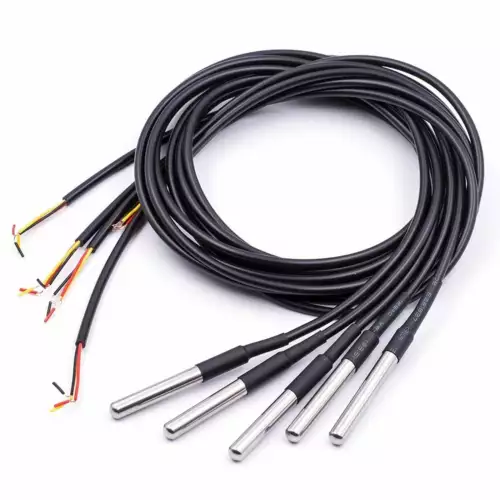 DS18B20 1m Kabel Digital Temperatur Sensor Edelstahl Wasserdicht