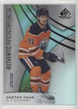 2019 Upper Deck SP Game Used Authentic Rookies Rainbow /292 Gaetan Haas #118 a3q