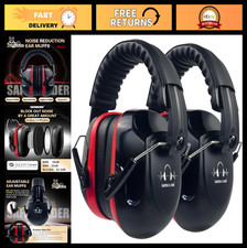 Adjustable Noise Cancelling Ear Muffs - SNR 33dB Lightweight Safety Earmuffs