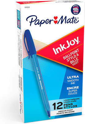 Blue Ballpoint Pens Medium Point 1.0mm Box of 12