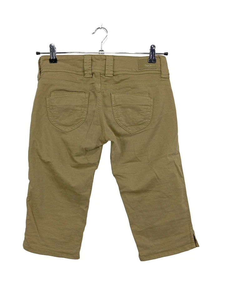 PEPE JEANS Pantalon 3/4 Dames Pantalon T EU 38 kaki style décontracté - Photo 2/4