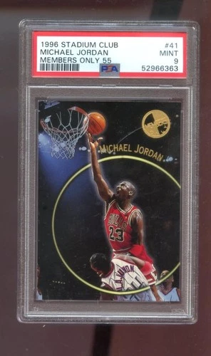 1996-97 Topps Stadium Club Members Only 55 #41 Michael Jordan PSA 9 Graded Card