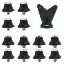 12pcs Aluminum Alloy Football Boot Studs 5mm Thread for Rugby Hiking Shoes