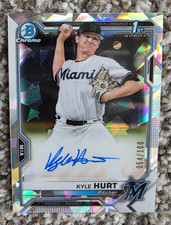 2021 Kyle Hurt Bowman Chrome Prospect Atomic Refractor AUTO /100 RC 1st SP LA