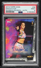 2018 Topps WWE Women's Division Auto /199 Dakota Kai #36 PSA 9 MINT Auto 2t7