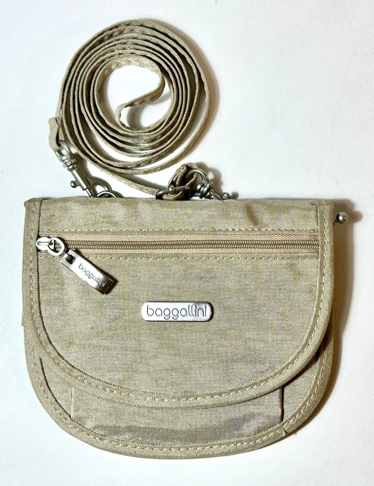 WANDLER BAGGALLINI Mini Borsa a Tracolla Nylon Viaggio Tanti Scomparti 5 X 6