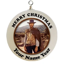 Personalized Clint Eastwood Christmas Ornament Custom Gift #1
