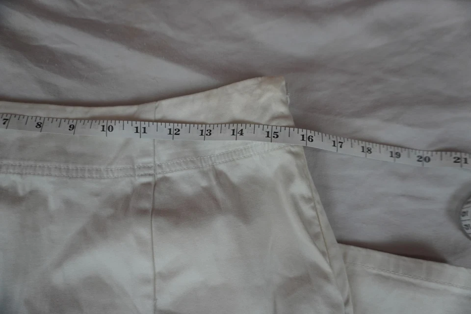 Falda Charter Club Blanca Línea A Talla 8 Algodón Elastizada Informal Carrera Foto 2 de 4