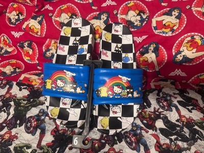 HELLO KITTY AND FRIENDS MENS SLIDER SLIDE SLIP ON SANDALS SHOES SIZE 9 LTD ED