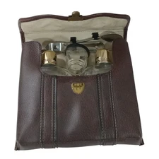 Portable Pub Bartender Set Kit Picnic Glass Metal Vintage