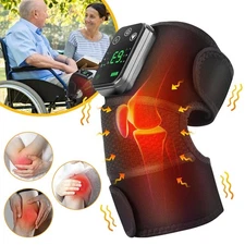 Cordless Knee Massager with Heat & Vibration,Heating Pad for Knee Shoulder Elbow