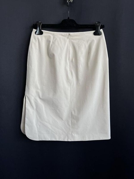 Women Mugler Skirt Beige Polyester 36