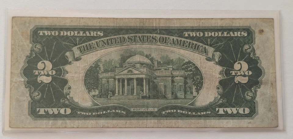 US Two Dollars, 1928 D, $2 Red Seal - Image 2 of 2