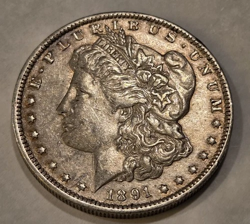 1891-O $1 Morgan Silver Dollar; Extra Fine +; 90% Silver; Very Nice; Low Bid #