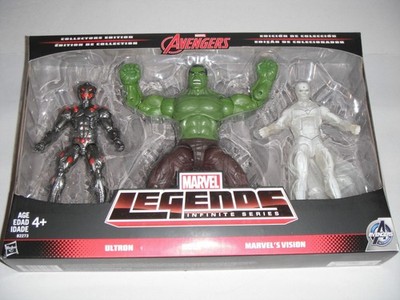 Hasbro Marvel Legends Infinite Series Ultron Hulk Vision 6'' Figures 3 Pack New